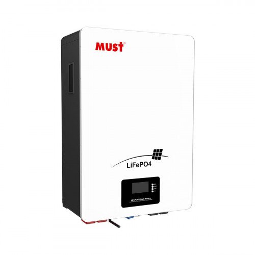 Аккумуляторная батарея MUST LP16-48100 (51,2В 100Ач) BLE / Настенный монтаж / Кабель 1 м.
